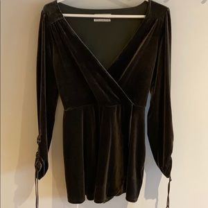 Urban Outfitters velvet romper